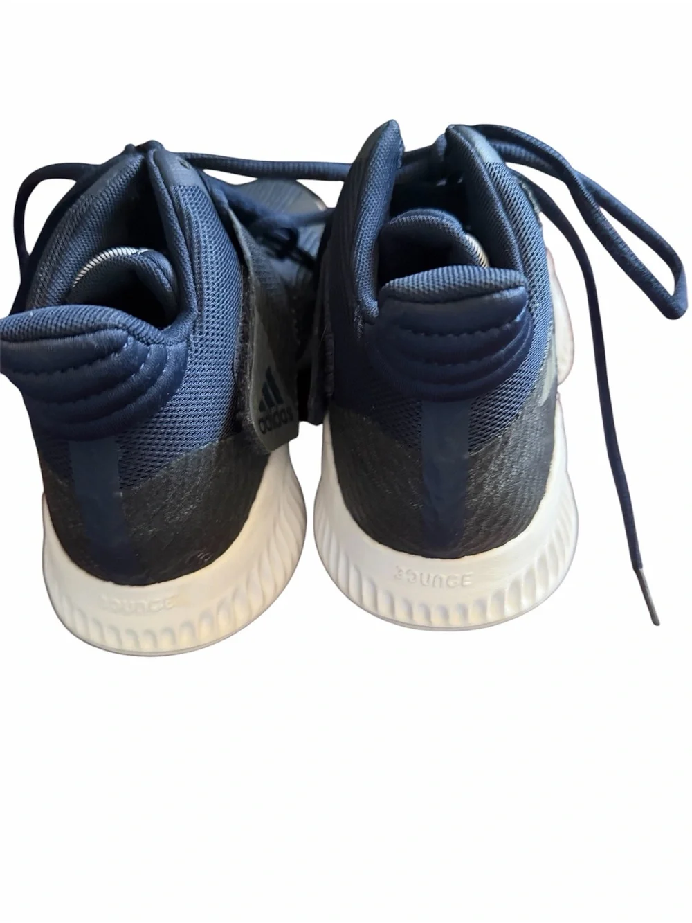 adidas Navy and White High-Top Sneakers